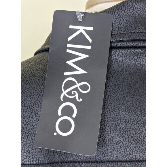 Womens Croco Print Knit Moto Light Jacket Black Canada New Plus XXXL - Picture 4 of 7